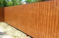 Забор из профнастила с покрытием Ecosteel